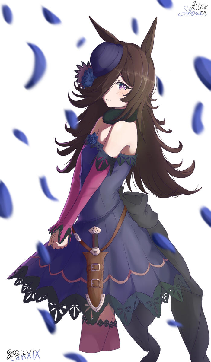 This one i made when Umamusume booming in Global version, the first character that hooked me is Rice Shower. I personally love her design, so I decided to draw her!