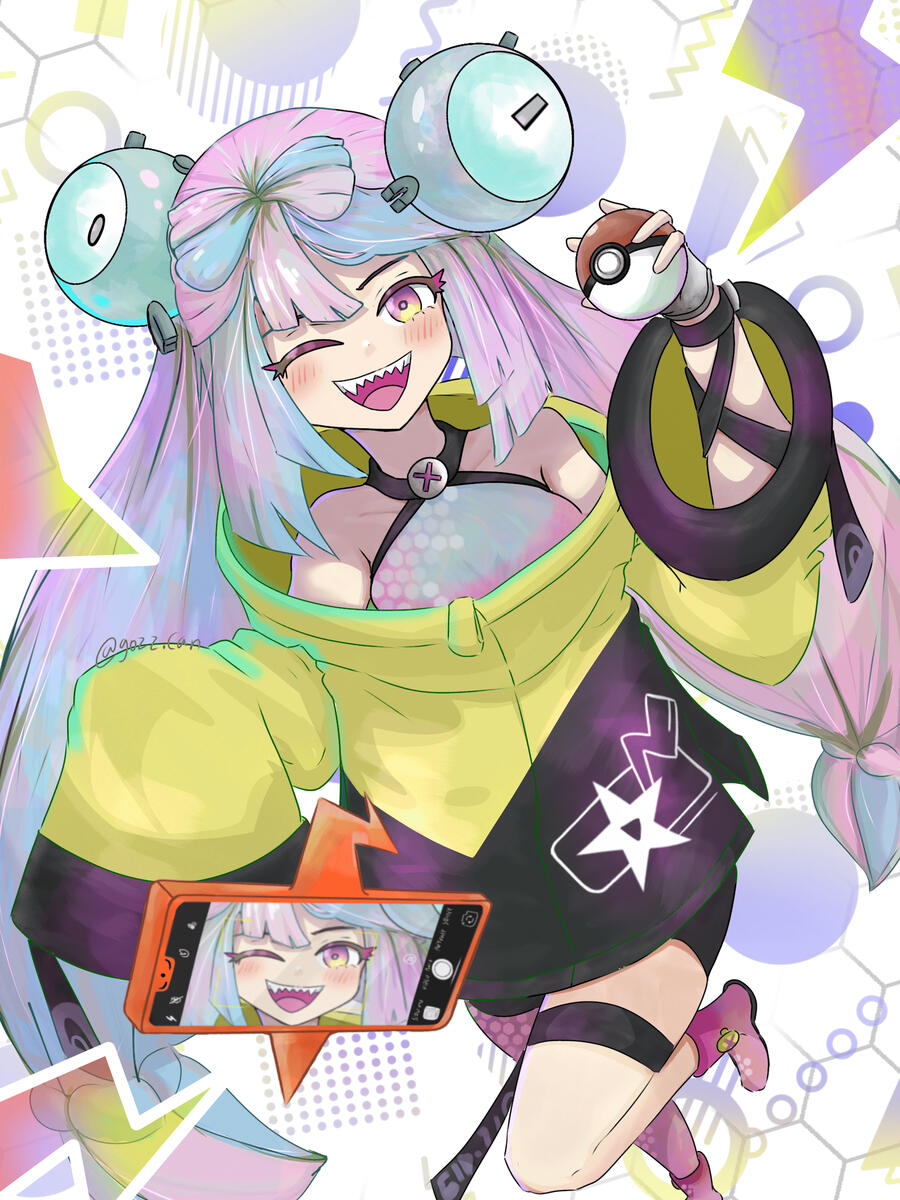 Fanart - Iono (Pokemon), this is my best artwork in 2024, yet i'm still proud of it